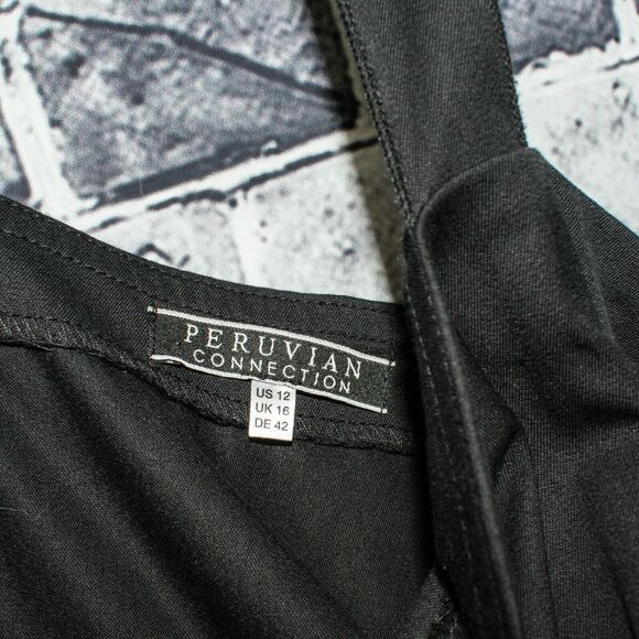 Peruvian Connection Women's Pleated Sleeveless Dress Floral Size 12 - Picture 2 of 5